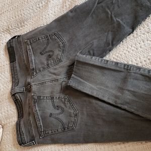 AG legging black distressed skinny jeans 27